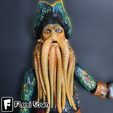 8.png Flexi Print-in-Place Pirate, Davy Jones