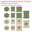 Laughing Protectorate Space Chappies Chubby Unicorn Doors Includes Pre and Post Heresy designs pSeecaqg Oo 3 Laughing Protectorate Space Chappies Chubby Unicorn Doors - Death Guard Deimos Rhino Doors