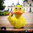 PATREON-26.png Fichier STL DUCK YOU - RUBBER DUCK MIDDLE FINGER -NO SUPPORTS・Objet imprimable en 3D à télécharger