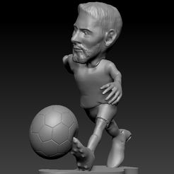 ZBrush-Document.jpg STL file Messi chibi・3D print design to download, lucianonster
