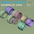 a3.jpg Semi Truck Wheel set w/ low profile tires 1-24th