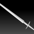 Preview07.jpg Geralt Silver Sword - Netflix Version 3D print model