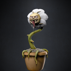 BPR_Render3.png Halloween Plant Monster 3D print model