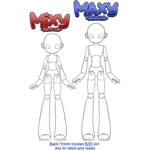 🦸 [Mixy] the Remixable Ball Jointed Doll - for FDM and SLA Printers・ 3D ...