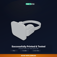 08_printed_proof.png Minimalist Headphone Stand, Curved Hook, Stable Base, - 3D Printable STL File