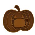 2.jpg Halloween pumpkin with a mask cookie cutter
