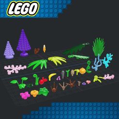 Lego-Plants-1.jpg Fichier STL Lego - Plantes・Modèle à imprimer en 3D à télécharger