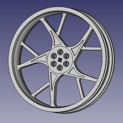 🏍️ RIM TECHNIC MOTORCYCLE 1:5・ STL File for 3D printing・Cults