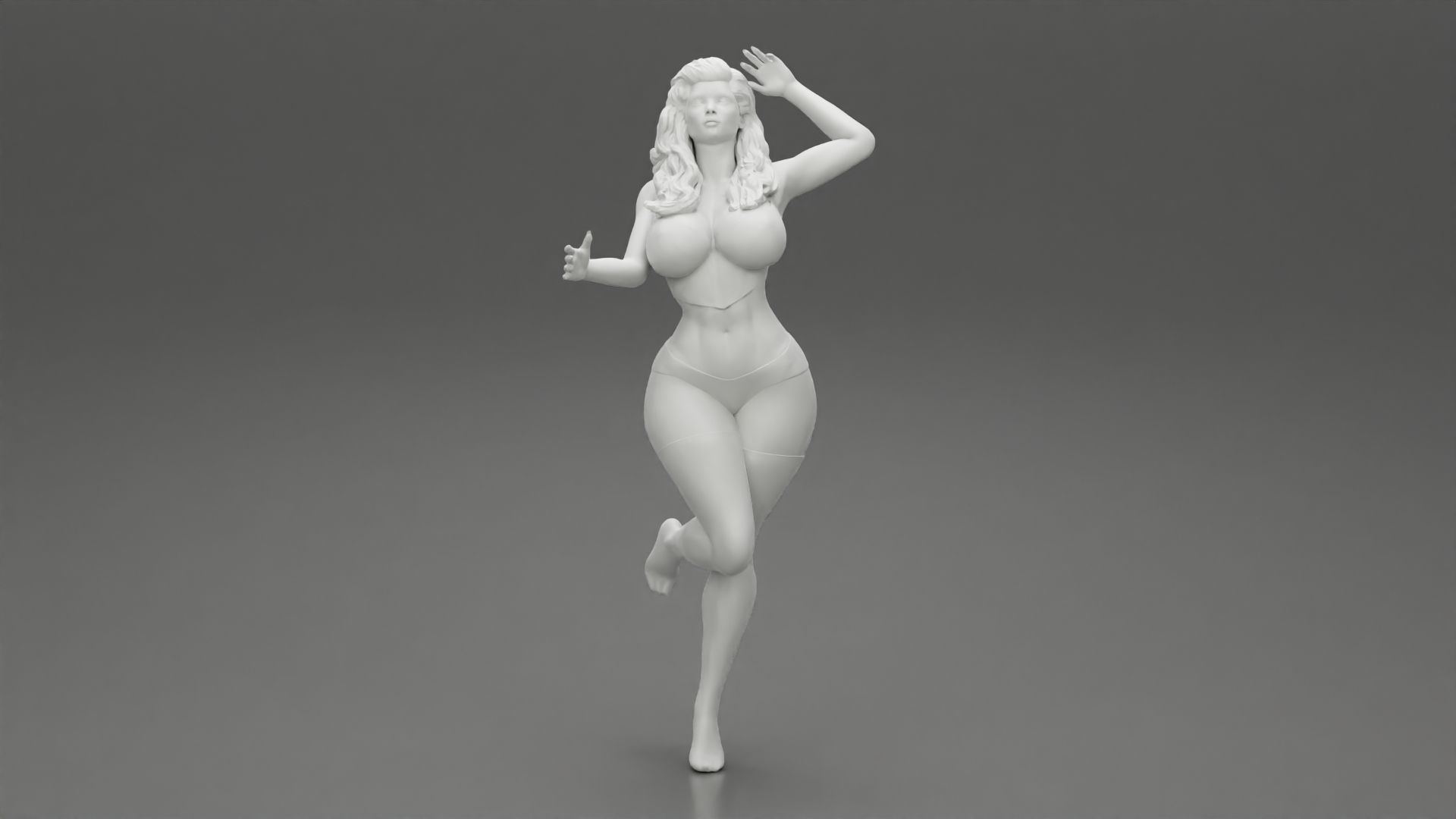 Girl-0008.jpg 3D file Beautiful Girl Stylish Bikini Portrait Posing Sandy Beach 3D Print Model・3D printing model to download, 3DGeshaft
