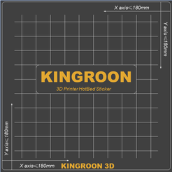BAe Leet) tegen Aad Xaxis<180mm KINGROON 3D oT YT SIL e Free STL file PrusaSlicer Build plate texture for KINGROON・3D printable object to download