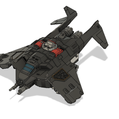 Corvus-Blackstar-v1.png Archivo STL Cañonera de transporte Blackhole・Modelo imprimible en 3D para descargar