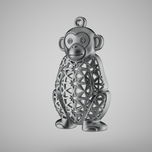 Jali Monkey Pendant