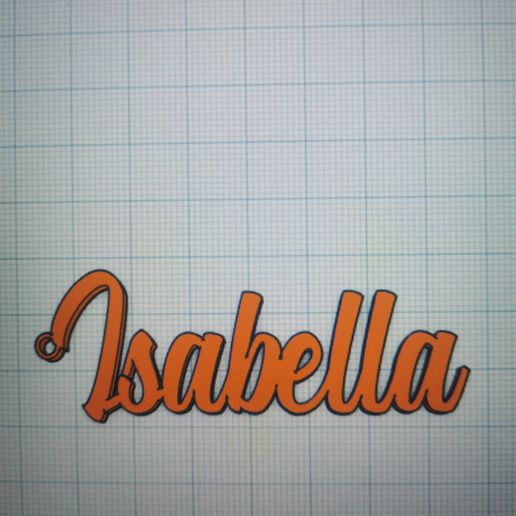 isabella keychain 3D model