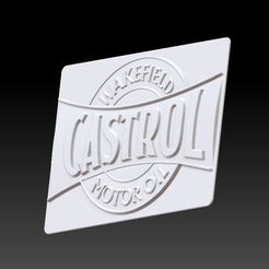Screenshot-2.jpg STL file Castrol Motor Oil vintage SIGN・Model to download and 3D print