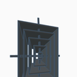 Grill_2.PNG Fichier 3D gratuit Baie de lecteur 5.25" x 4 à conduit de ventilateur 140mm/120mm avec grille d'évent carrée en option・Idée pour impression 3D à télécharger