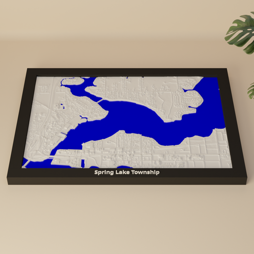 Spring Lake Township, United States - 3D Miniature