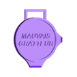 medaille MAUVAIS GRATTEUR.stl Raspadinha ergonómica e amuleto da sorte - Medalha de raspadinha