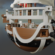 GoingMerry-2-demontado.png One Piece Fans - Bring the Going Merry Home in 3D - .stl File for Printing!