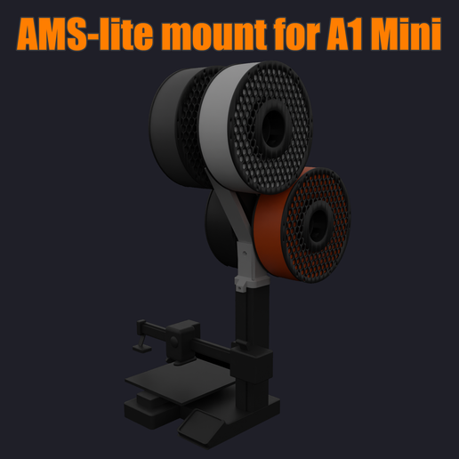 🧞‍♂️ AMS-Lite mount for Bambulab A1 Mini・Free STL File for 3D printing ...