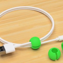USB_cable_of mobile sphere-2e.jpg Download free STL file USB holder of mobile sphere • Object to 3D print, EIKICHI