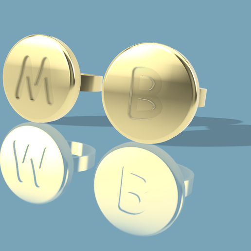 Mermaid Man and Barnacle Boy Hero Rings 3D model