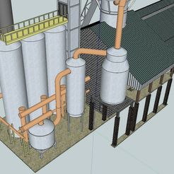 0269cf78-b1d1-46c8-9258-5ef3ebe4925a.jpg Free 3D file HO Scale Blast Furnace Steel Mill・3D print design to download