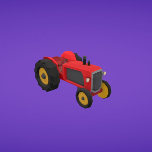 Tractor 3D model preview
