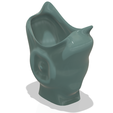 vase307 v4-03.png King coat vase cup vessel holder v307 for 3d-print or cnc