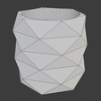 PineappleVaseFaces.png Low Poly Pineapple Mini Cactus Pot
