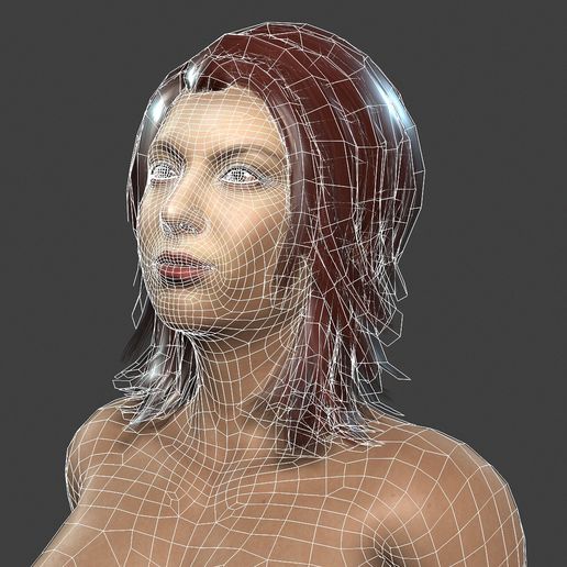 13.jpg -Datei Beautiful Woman -Rigged 3d character herunterladen • 3D-druckbare Vorlage, igorkol1994
