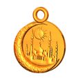 Medallion-04-000.jpg Porte-clés Lune porte-bonheur pendentif pendentif porte-clés m-04 3d-print et cnc