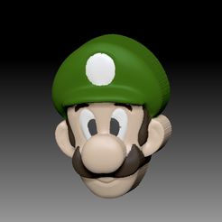 Luigi.jpg Archivo STL LUIGI FACE CHAMPÚ SÓLIDO Y MOLDE PARA BOMBA DE JABÓN・Modelo imprimible en 3D para descargar, __Bubbles