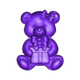 teddy with christmas gift cnc model.stl teddy with christmas gift cnc model keychain