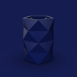 de2734c5-d0f4-422e-b8ec-8f26c0994601.png Free STL file 65. Facet Origami Geometric Bonsai Vase - V8 - Saito (Inches)・3D printable model to download