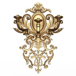 Classic-Wall-Chandelier-04-4.jpg Fichier 3D Lustre mural classique 04・Objet imprimable en 3D à télécharger