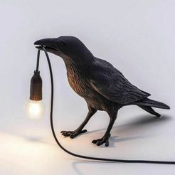 pajaro-seletti.jpg STL-Datei Seletti Crow Lampe HIGH QUALITY・3D-druckbare Vorlage zum herunterladen