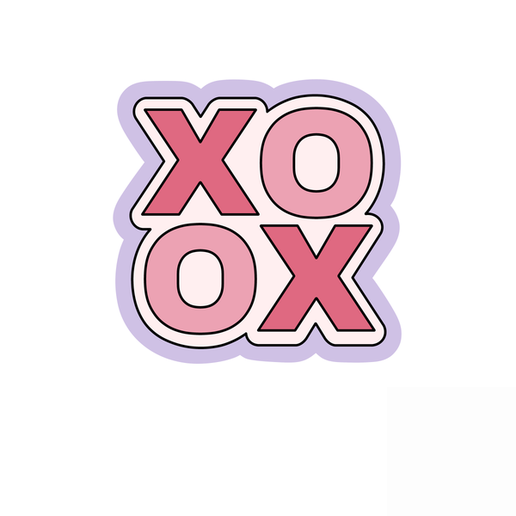 XO Cookie Cutter STL – 2 Inch Love Letters 3D Print File