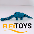 Cuello-3.png STL file Cute Dinosaur Brontosaurus Flexi Dinosaur・3D printable model to download