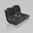 GT500 Inspired Seat Rear.jpg SHELBY GT 500 INSPIRED BUCKET REAR SEAT 1:24 & 1:25 SCALE