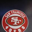 49ers.jpg San Francisco 49ers Multicolor Coaster