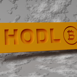 hodl_magnet_fullHD_v001.png STL file Bitcoin magnet・3D print model to download