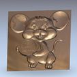 hello3.jpg Free STL file cartoon relief model “hi,my friends”・3D printer design to download