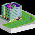 Residential-building-G-3-CAD-3D-realistic.jpg Residential building G+3 with ground parking