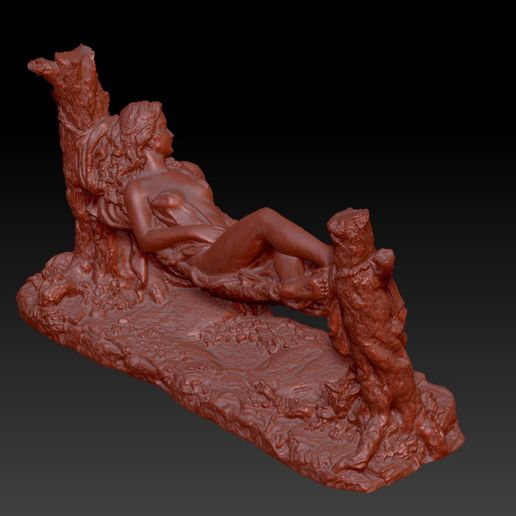 5.jpg Woman lying on a hammock by Antonio Frilli