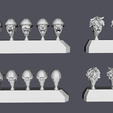 IJA SPecial Weapons Heads.png 28mm IJA Paratrooper Reinforced Platoon Bundle 3D print model