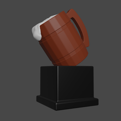 BeerMug.png Fichier STL Trophée tasse à bière・Objet imprimable en 3D à télécharger