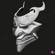 09.jpg Shan Hai Scrolls Jhin Mask - Jhin God - League Of Legends 3D print model