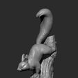 squirrel15.jpg Squirrel on a tree 3D print model