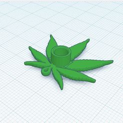 Web-capture_19-4-2023_211444_www.tinkercad.com.jpeg STL file Cannabis Weed Marijuana Sprite Pro Extruder Spinning Charm Pendant・3D printable model to download