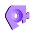 paint_swatch_sharp_downright.stl モジュール式カラー見本壁掛け